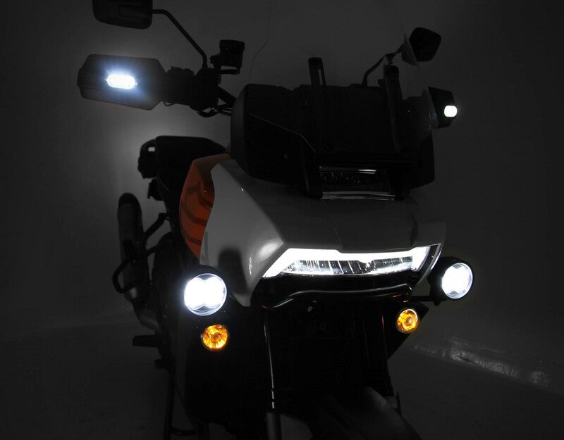 Harley-Davidson Pan America 1250 RA1250 [DENALI] - Vista frontal del soporte del faro