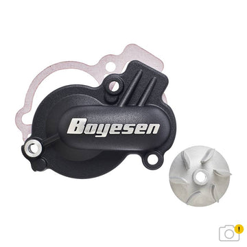 Yamaha YZ 450 FX [2024] - SuperCooler Wasserpumpendeckel + Impeller-Kit - Schwarz