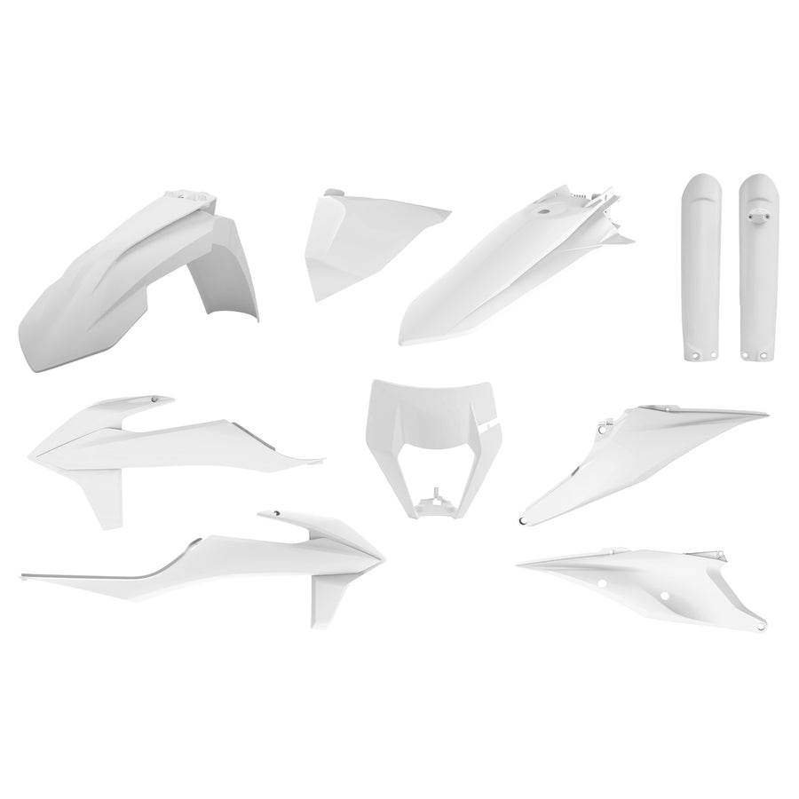 KTM 450 XC F [2020-2023] - Plastik-Kit Weiss - KTM EXC/EXC-F