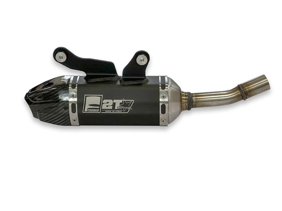 Yamaha YZ 125 (CE 16) [2022-2023] - Silencioso en carbono negro tapa final aluminio/carbono