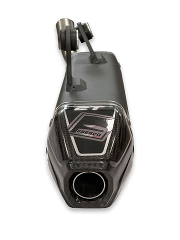 Yamaha YZ 250 (CG 17) [2004] - Silencioso en Carby tapa aluminio negro/carbono
