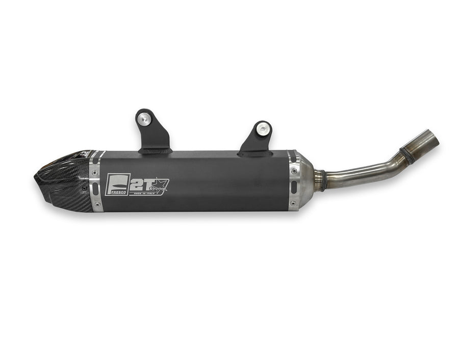 Yamaha YZ 250 (CG 17) [2004] - Carby Schalldämpfer schwarzes Aluminium/Karbon-Endkappe