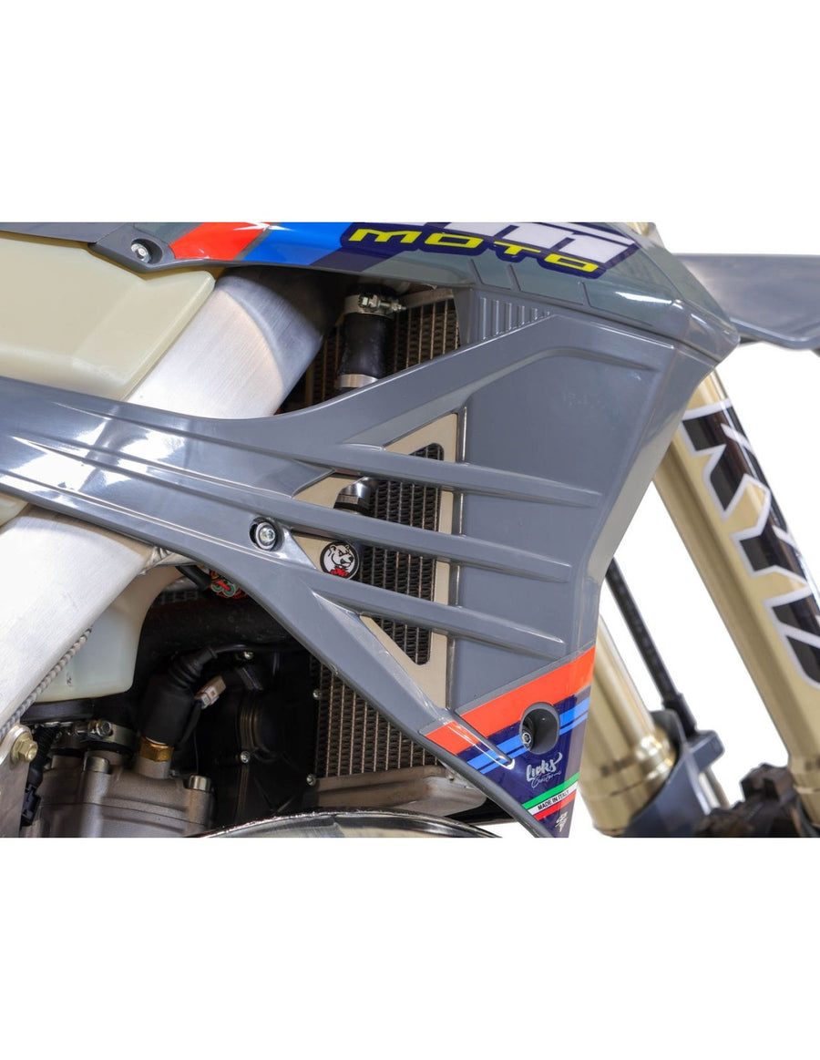 Tm Racing EN 250 2 T FI ES Corse [2025] - Hard Enduro Kühlerschutz - HDPE 8 mm - Schwarz