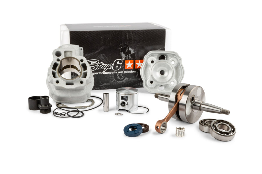 Beta RR SM 50 2T - Conjunto motor cilindro escape Big Racing 77ccm