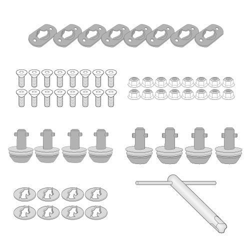 BMW R 1250 GS [GIVI] - Rapid-Release-Umbausatz für Seitenkofferträger