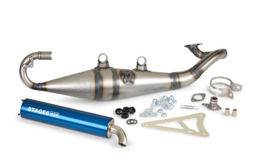 Yamaha Aerox 50 2T LC [2000–] - Auspuff Pro Replica MK2 Blau
