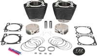 Harley-Davidson FXBR 1923 Softail Breakout 117 [2025] - 132" Hochverdichtungs- / 136" Big Bore Kit – Oberfläche: Schwarz, Hervorgehobene Lamellen – Merkmal: 0,00 cm³ Kuppelvolumen – Bild 8