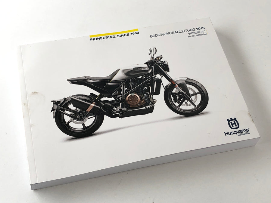 Husqvarna 701 Vitpilen [2018] - Instrucciones de operación alemana