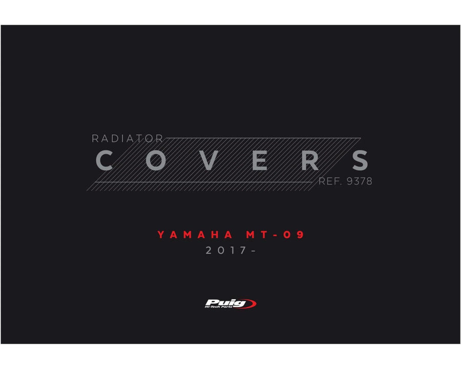 YAMAHA MT-09 SP [2020] - Tapa del radiador - Negro mate