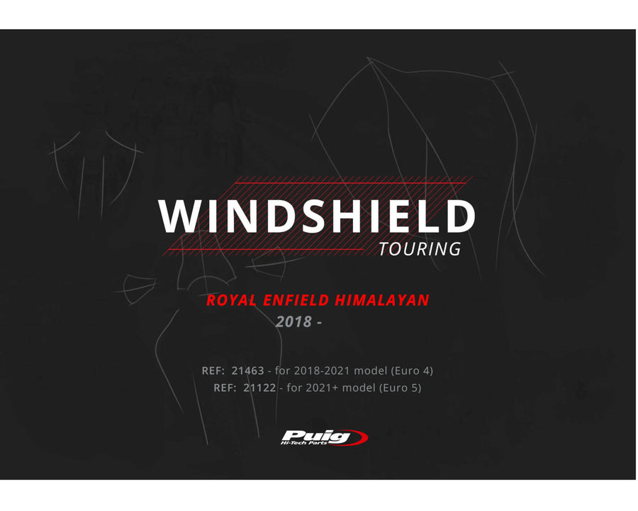 ROYAL ENFIELD HIMALAYAN 410 [2020] – pantalla de gira – transparente