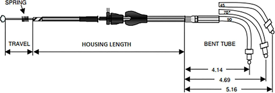 harley davidson flhri [ESPECIALIDADES DE ARRASTRE] - Cable loco con revestimiento de acero inoxidable