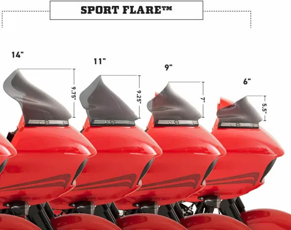 Harley Davidson Fltr [KLOCK WERKS] – Parabrisas Sport Flare®