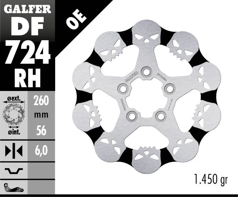 Harley-Davidson XR 1200 X [2011-2013] - Disco de freno fijo Skull - Imagen 2