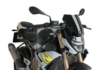 BMW M 1000 R [2024] - PUIG New Generation Sport Windschild | Schwarz | PUIG 20886N