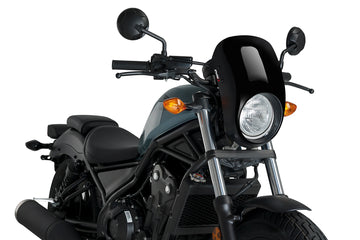 HONDA CMX 500 REBEL [2019] - PUIG Anarchy Lampenverkleidung | Schwarz | PUIG 21086N