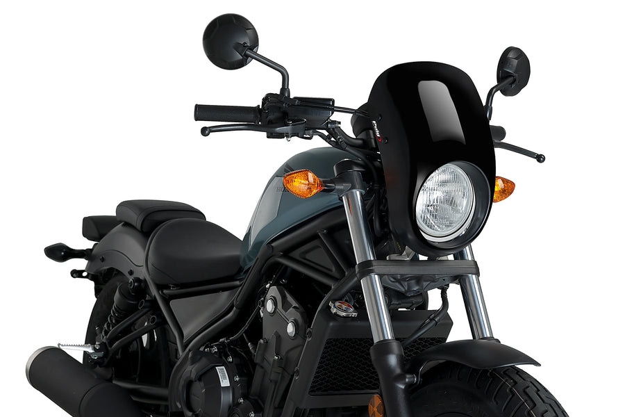 HONDA CMX 500 REBEL [2019] - Tapa faros PUIG Anarquía | Negro | PUIG 21086N
