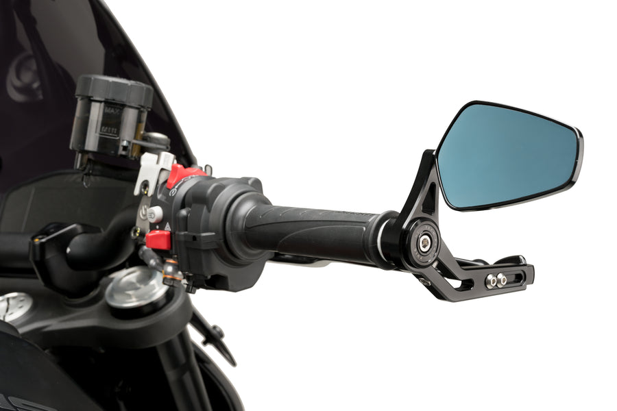 KTM RC 390 [2025] – Protección maneta de freno con espejo retrovisor Pro – Plata
