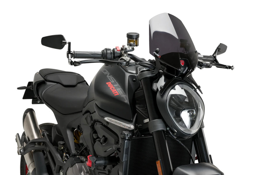 KTM RC 390 [2025] – Protección maneta de freno con espejo retrovisor Pro – Negro