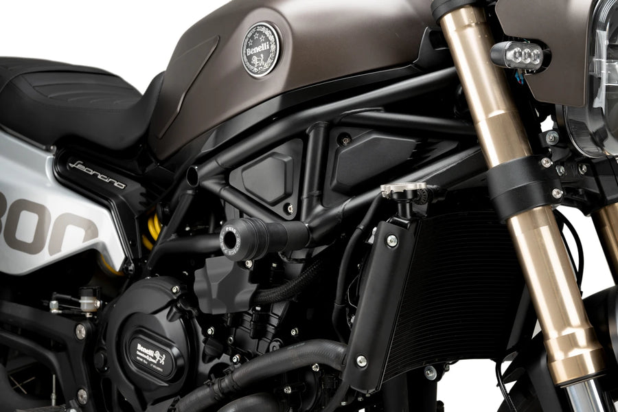 BENELLI LEONCINO 800 TRAIL [2025] – Protectores de chasis Vintage 2.0 – Negro