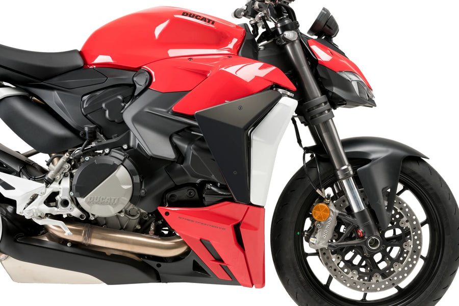 DUCATI STREETFIGHTER V2 [2024] – Lado del parabrisas carenado desnudo
