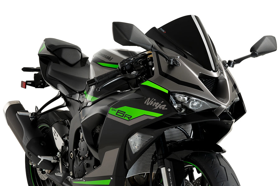 KAWASAKI ZX-6R [2025] - Cúpula PUIG Z-Racing | Negro | PUIG 21831N