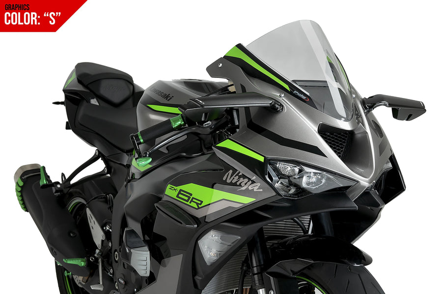 KAWASAKI ZX-6R [2025] - Cúpula PUIG Z-Racing | Gráficos | PUIG 21831S