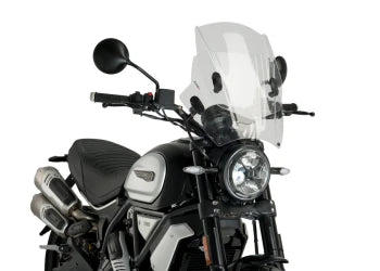 DUCATI SCRAMBLER 1100 DARK PRO [2025] - Placa frontal de ALU - negro