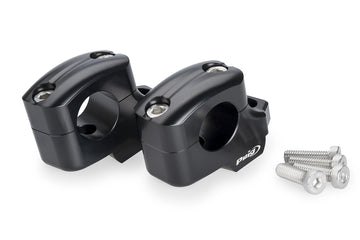 YAMAHA MT-09 Y-AMT [2024] - Elevadores de manillar extraíbles | Negro | PUIG 22101N