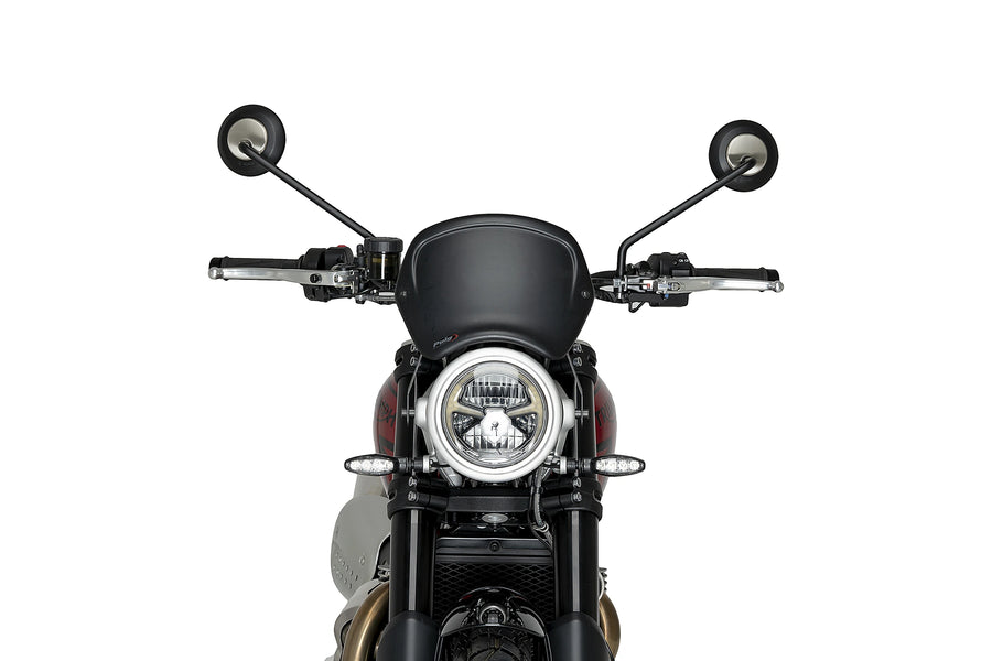 TRIUMPH SCRAMBLER 1200X [2025] - Panel frontal PUIG ABS | Negro mate | PUIG 22223J