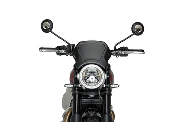 TRIUMPH SCRAMBLER 1200X [2025] - Aluminium-Frontplatte | Schwarz | PUIG 22224N