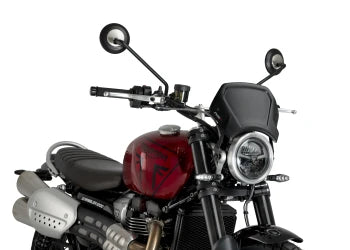 TRIUMPH SCRAMBLER 1200X [2025] – Panel frontal ABS – Negro mate - 0