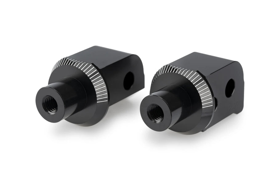 APRILIA TUONO 457 [2025] – Adaptador almohadilla de goma reposapiés del pasajero – negro