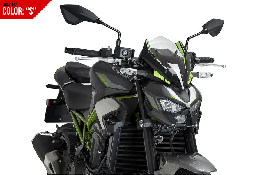 KAWASAKI Z 900 SE [2025] - Parabrisas deportivo de nueva generación | Gráficos | PUIG 22439S