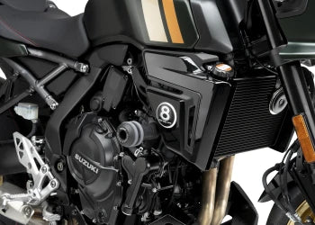 SUZUKI GSX-8TT [2025] – Adaptador de almohadilla de goma para reposapiés del pasajero – negro