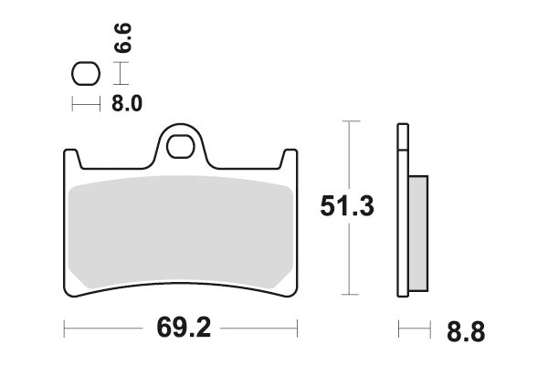 YAMAHA FZ 1 S FAZER [2006-2015] - Pastillas de freno dobles sinterizadas