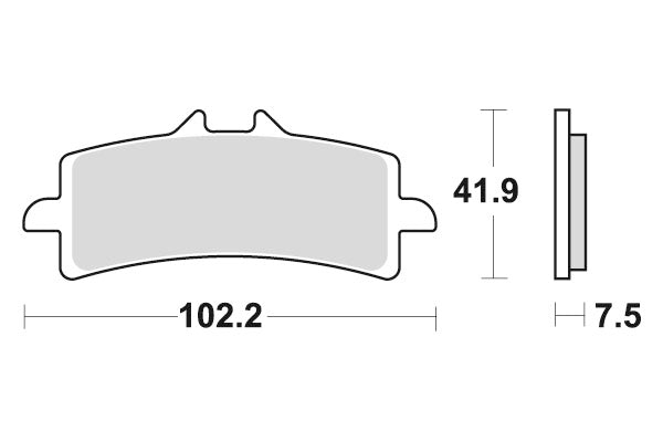 DUCATI 1098 [2007-2009] - Pastillas de freno dobles sinterizadas