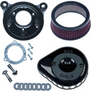 Harley-Davidson FLSTFBS 1800 Fat Boy S [2017] - Mini Teardrop Stealth Luftfilter-Kit – Oberfläche: Schwarz – Bild 1