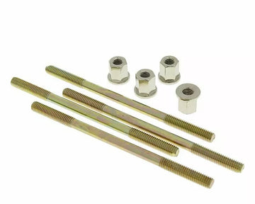 Yamaha DT 125 [Naraku]-Cilindro de tornillo de tornillo que incluye nueces-4 piezas - 0