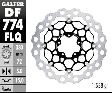 Ducati 1100 Panigale V 4 S [2022] - Disco de freno flotante Cubiq - foto 2