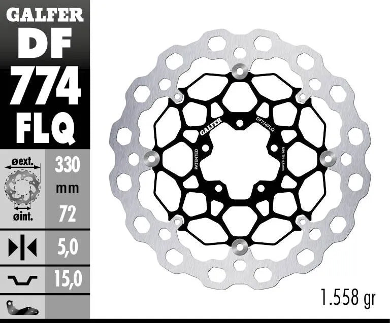 Ducati Streetfighter V4 1100 [2023, 2025] - Disco de freno flotante Cubiq - imagen 2