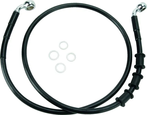 Harley Davidson FLS [ESPECIALIDADES DE ARRASTRE] - Kit de línea de freno extendida de vinilo negro