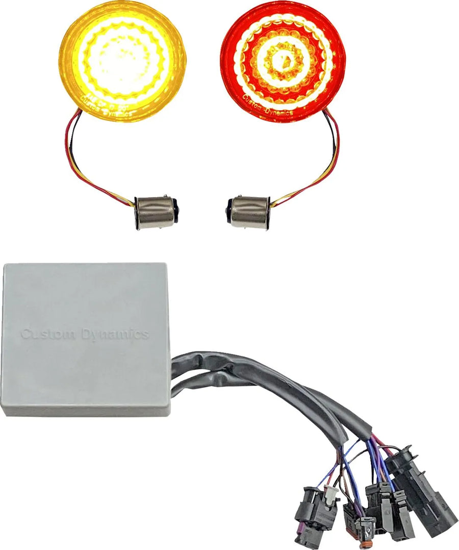 harley davidson flfb [DINÁMICA PERSONALIZADA] - Inserciones de señales de giro tipo bala LED INTELIGENTES