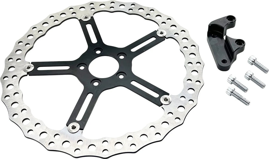 harley davidson fxlrs [ARLEN NESS] – Kit de rotor flotante dentado de freno grande de 15"
