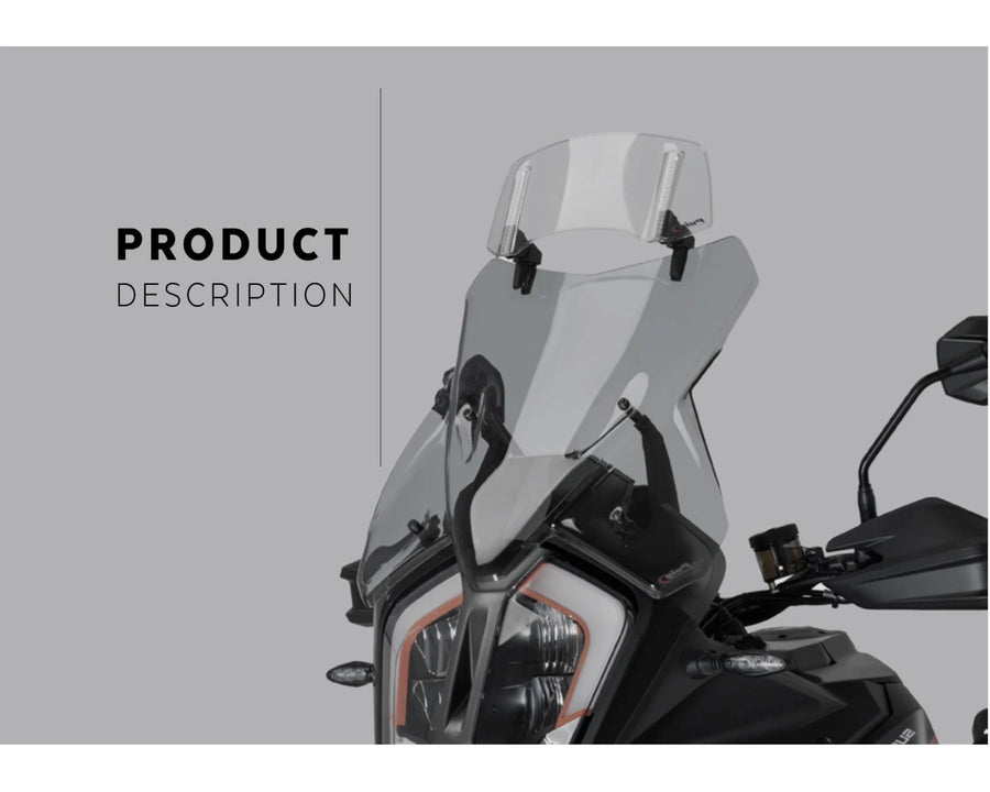KTM 890 SMT [2025] – Disco spoiler 2.0 fijado con tornillos – Transparente