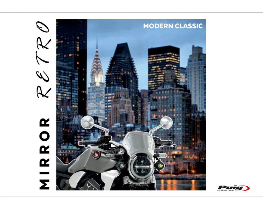 KTM 890 DUKE R [2025] – Espejo retrovisor retro – Aluminio anodizado