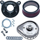 Harley-Davidson FLSTFBS 1800 Fat Boy S [2017] - Mini Teardrop Stealth Luftfilter-Kit – Oberfläche: Silber – Bild 1