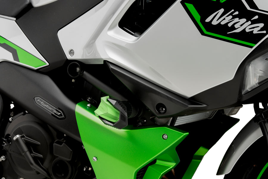 KAWASAKI NINJA 7 HYBRID [2025] – Crash Pads R19 – Negro