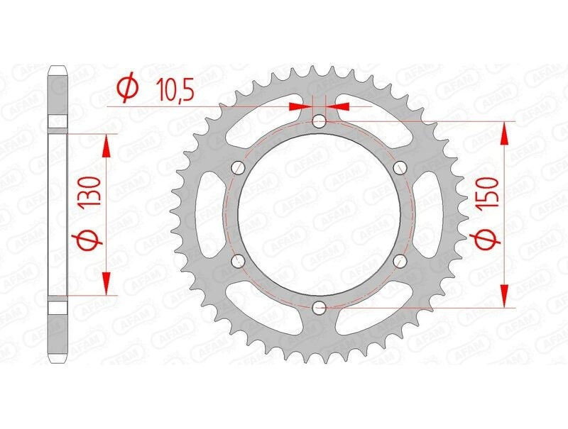 Yamaha XJ 6 S Diversion (RJ 19) [2009-2012] - Kettenkit 520 XSR4 - 16/46-118 - Standard Kettenrad Stahl