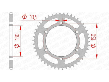 Yamaha XJ 6 S Diversion ABS (RJ 22) [2013-2016] - Kettenkit 520 XSR4 - 16/46-118 - Standard Kettenrad Stahl