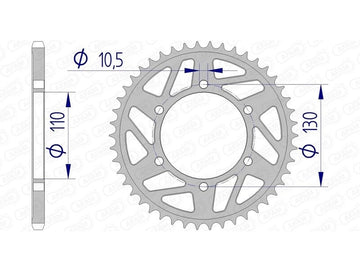 Suzuki GSX-S 950 ABS [2022-2026] - Kettenkit 520 XHR4 - 17/44-116 - Standard Kettenrad Alu